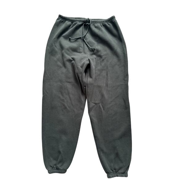SKIMS GREEN FLEECE JOGGERS SWEATPANTS MENS SZ SMALL ATHLEISURE - Picture 1 of 4
